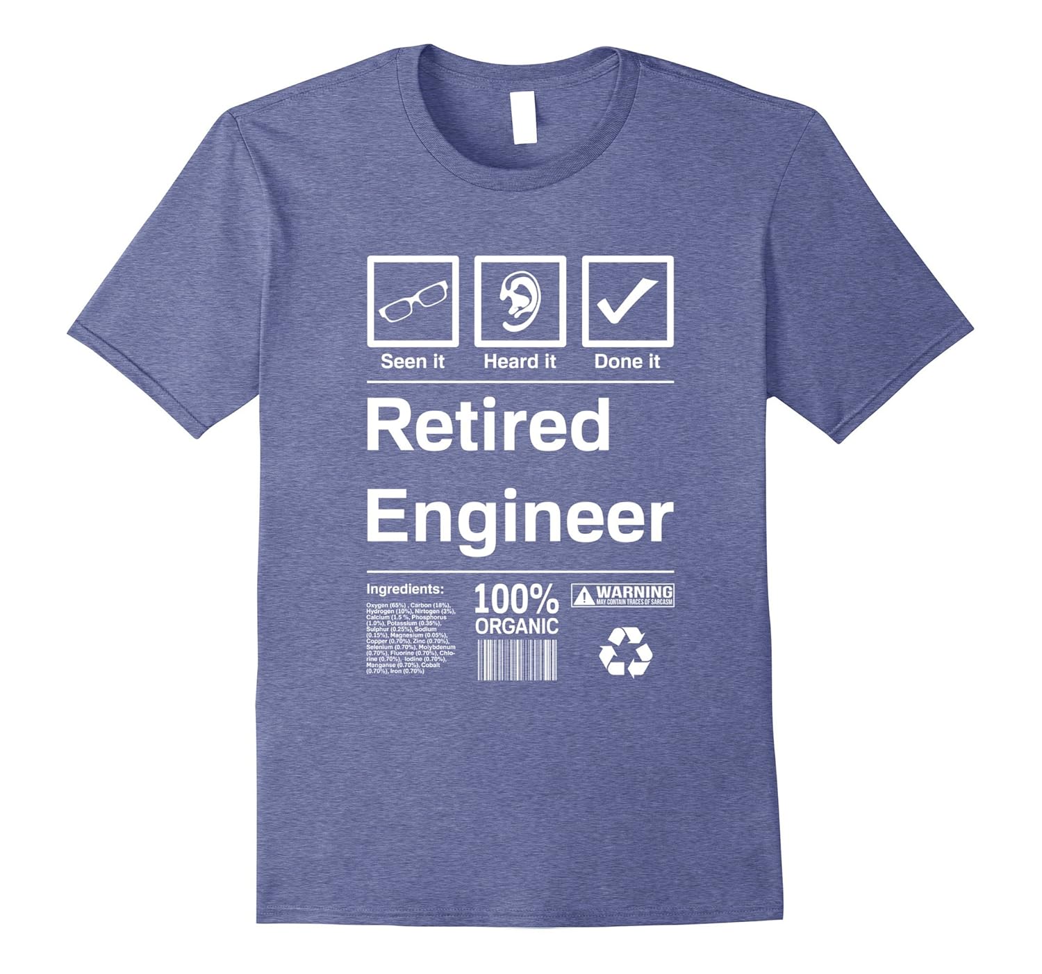 Mens Retired Engineer TShirt Engineering Retirement GiftRose