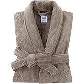 UTJZIB Men
s Robe,Pure Cotton Robe for Men,Absorbent Bathrobe,Luxurious Terry Cloth Bathrobe with Shawl Collar