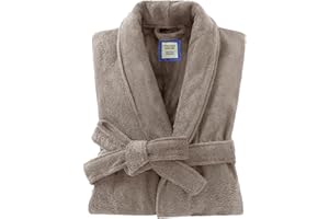 UTJZIB Men's Robe,Pure Cotton Robe for Men,Absorbent Bathrobe,Luxurious Terry Cloth Bathrobe with Shawl Collar