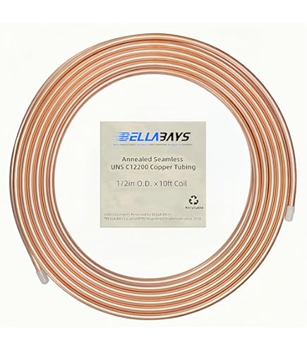 Copper Tubing, 8 OD X 6 ID X 6.56Ft Refrigeration Pipe, Soft Coil Copper Tubing For Air - View #10