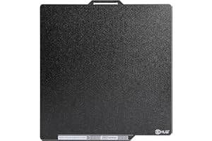 3DHUB Dual-Sided PEI Plate 257x257mm for Bambu Lab X1/X1C/P1P 3D Printer (257x257mm, Double Textured PEI(Black))