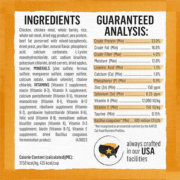 PURINA BEYOND NATURAL DRY CAT FOOD WHOLESOME INGREDIENTS FOR WHOLE HEALTH WHITE MEAT CHICKEN AND WHOLE OAT MEAL RECIPE – 3 LB. BAG