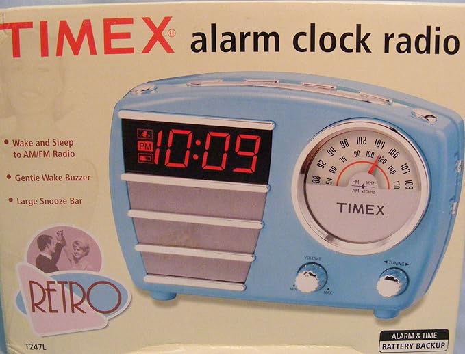 Amazon.com: Timex Retro Alarm Clock Radio T247LT: Electronics