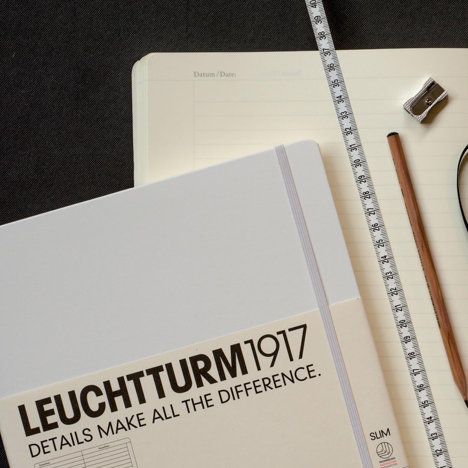 Leuchtturm1920 A4 Plus Master Slim Lined Notebook - Navy, Master Slim (A4+) - Image 4