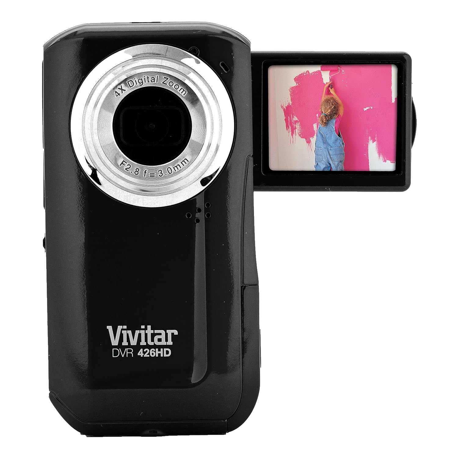 Amazon.com : Vivitar DVR426-BLK/KIT-AMX LIC JPEG Video Recording Flip  Digital Camera (Black) - Style May Vary : Camcorders : Camera & Photo