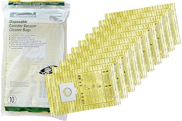 Kenmore Disposable Canister Vacuum Cleaner Bags 50403, 10-count