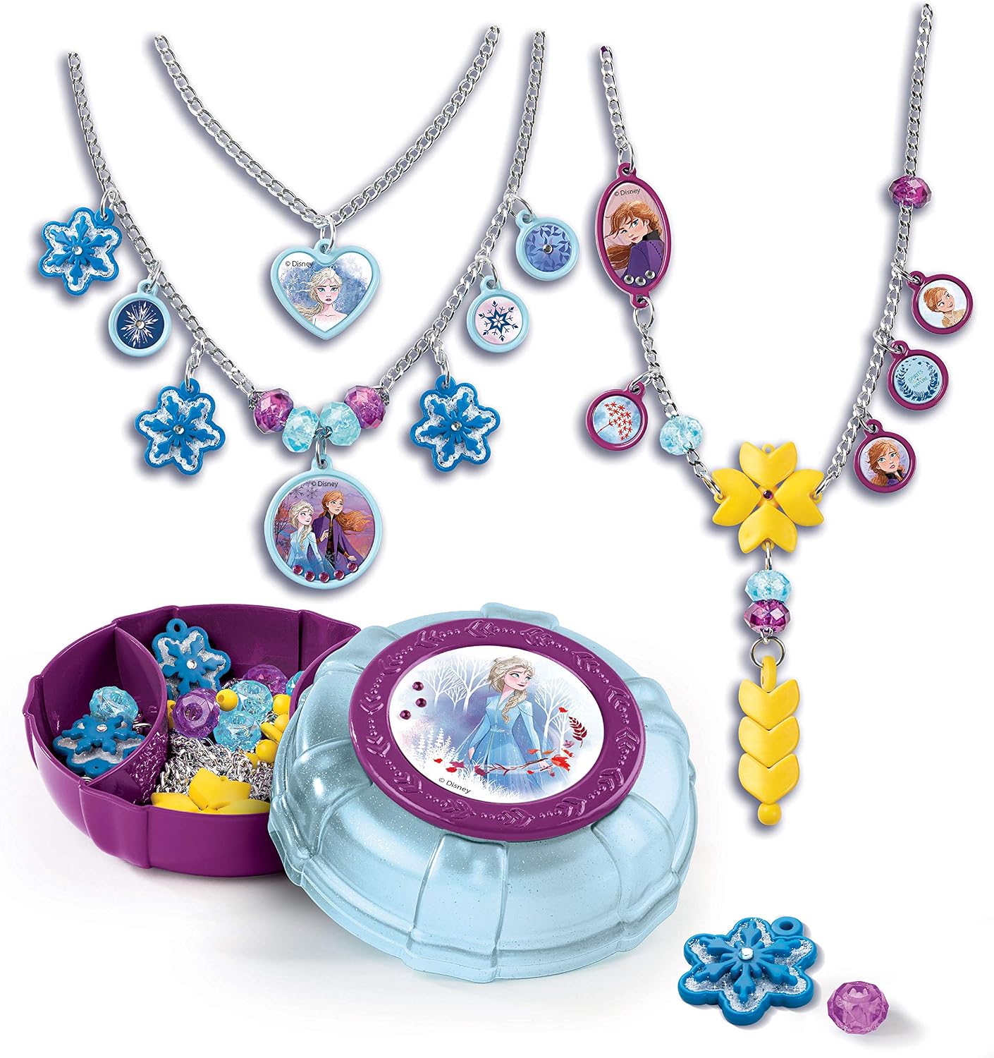 Clementoni 18520 Clementoni-18520-Disney Frozen 2-Cool Jewels Craft for Kids from 7 Years and Older-Jewellery Girl, Multicoloured - Image 3