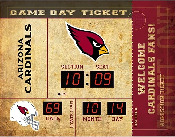 Amazon Com Evergreen Team Sports America Nfl Bluetooth Scoreboard Wall Clock One Size Clothing