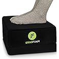 ErgoFoam Foot Rest for Under Desk at Work Chiropractor-Endorsed 2in1 Adjustable Under Desk Footrest Ergonomic Foot Stool High-Density Compression-Resistant Foam Nonslip Desk Foot Rest for Couch, Chair