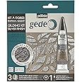 Pebeo GEDEO KIT-Mirror Effect Leaf, Silver Finish Gilding, 3 foils