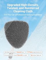 AstroAI Car Windscreen Cleaner with Telescopic Handle 4 Microfiber Pads Kit view 2