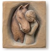 Willow Tree Quiet Strength Plaque, Sculpted Hand-Painted Bas-Relief | Sentiment on Enclosure Card, Keyhole Hanger for Wall Display, Cast from a Susan Lordi Original Carving