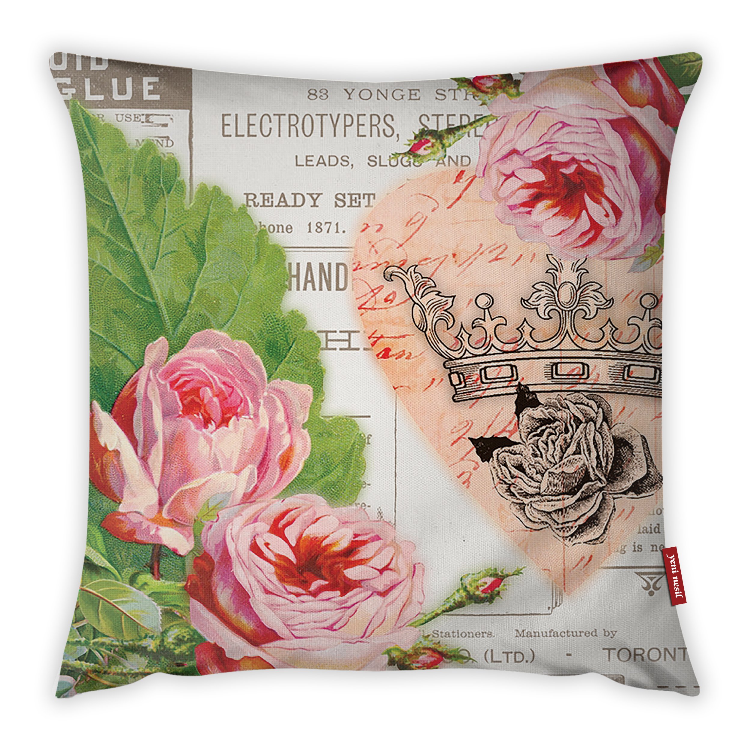 Bonamaison Decorative Cushion Cover, Cotton Polyester, Multicolor, 45x45