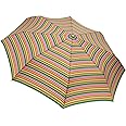totes Titan Super Strong Auto Open Close Oversized Compact Umbrella, Foxy Stripe, One Size