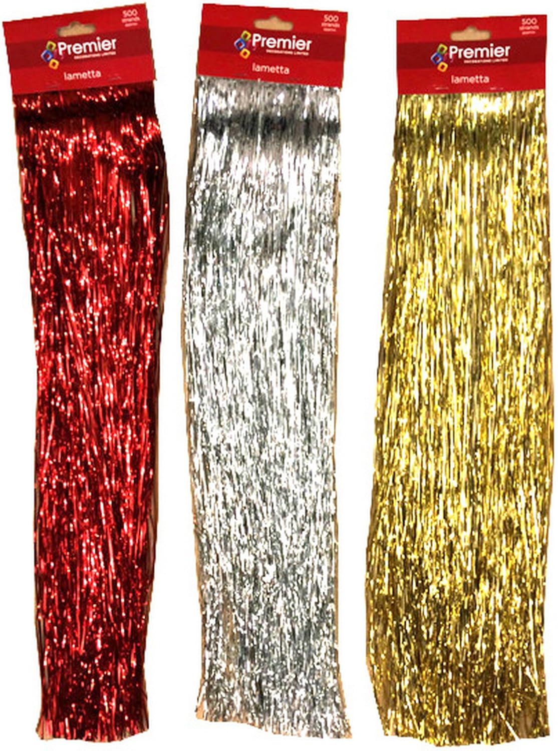 Red Tinsel Lametta 50cm x 500 Amazon.co.uk Kitchen & Home