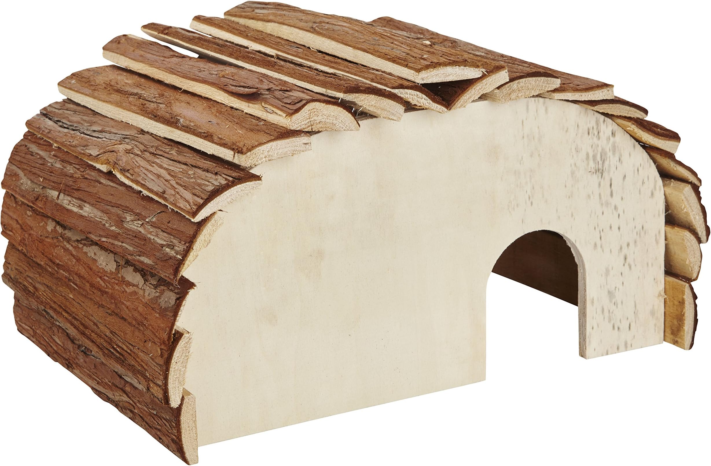 Wildlife Republic Wooden Hedgehog House, Feeding Station, Hibernation Shelter, Natural, Height 29 cm x Width 41 cm x Depth 21 cm