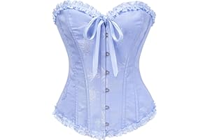 SZIVYSHI Corset Tops for Women, Bustier Shapewear Lingerie, Lace Waist Push Up Bodysuit