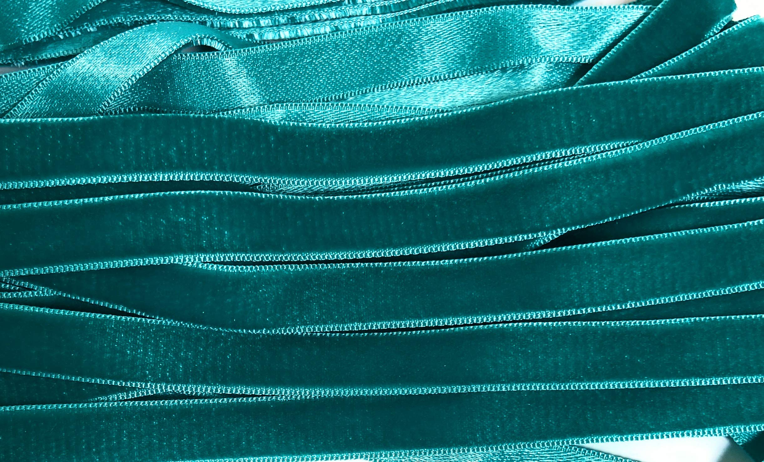 Vintage 3/8'' Velvet Ribbon - Made in Swiss 5,10 Yards,Parrot Green 3/8'', 10 Yards)