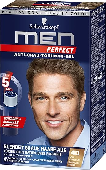 men perfect schwarzkopf 40 haartonung natur dunkelblond gegen graue haare 3er pack 3 x 80ml