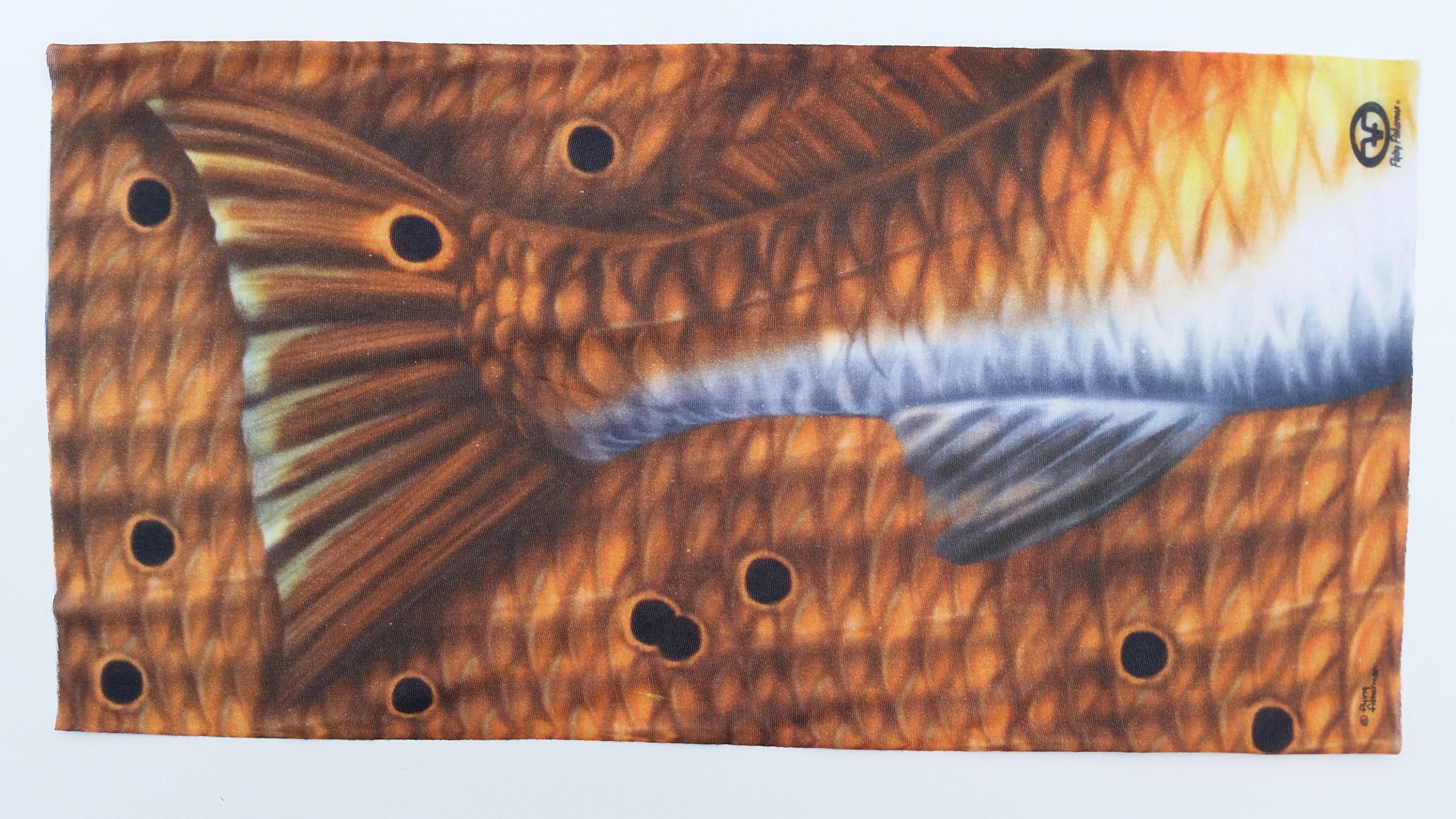Fishing Hat UV Headwear Head Scarf Bandana Neck Gaiter Face Shield Mask FinBonez Redfish Tail
