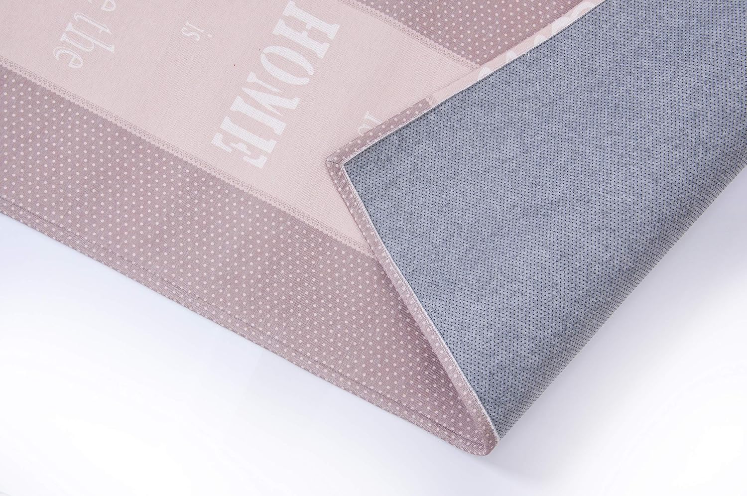 Rutschfeste Unterseite Farbe Beige Dekoteppich Motiv Shabby