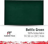 FT Fashion Track Green Cotton Fabric by the Metre 58in 147.5cm Wide 100% Cotton view 2