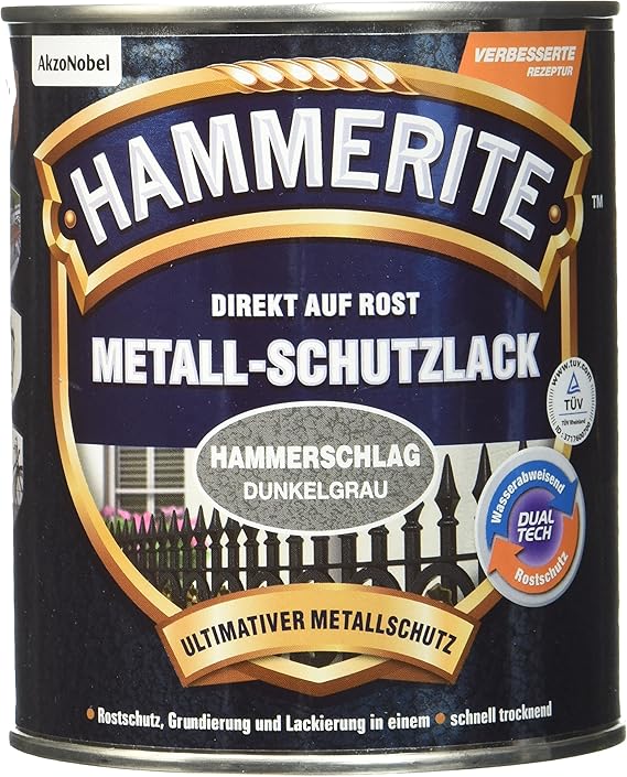 Hammerite 5087609 Hammer Effect Paint Dark Grey 750 ml Amazon.co.uk