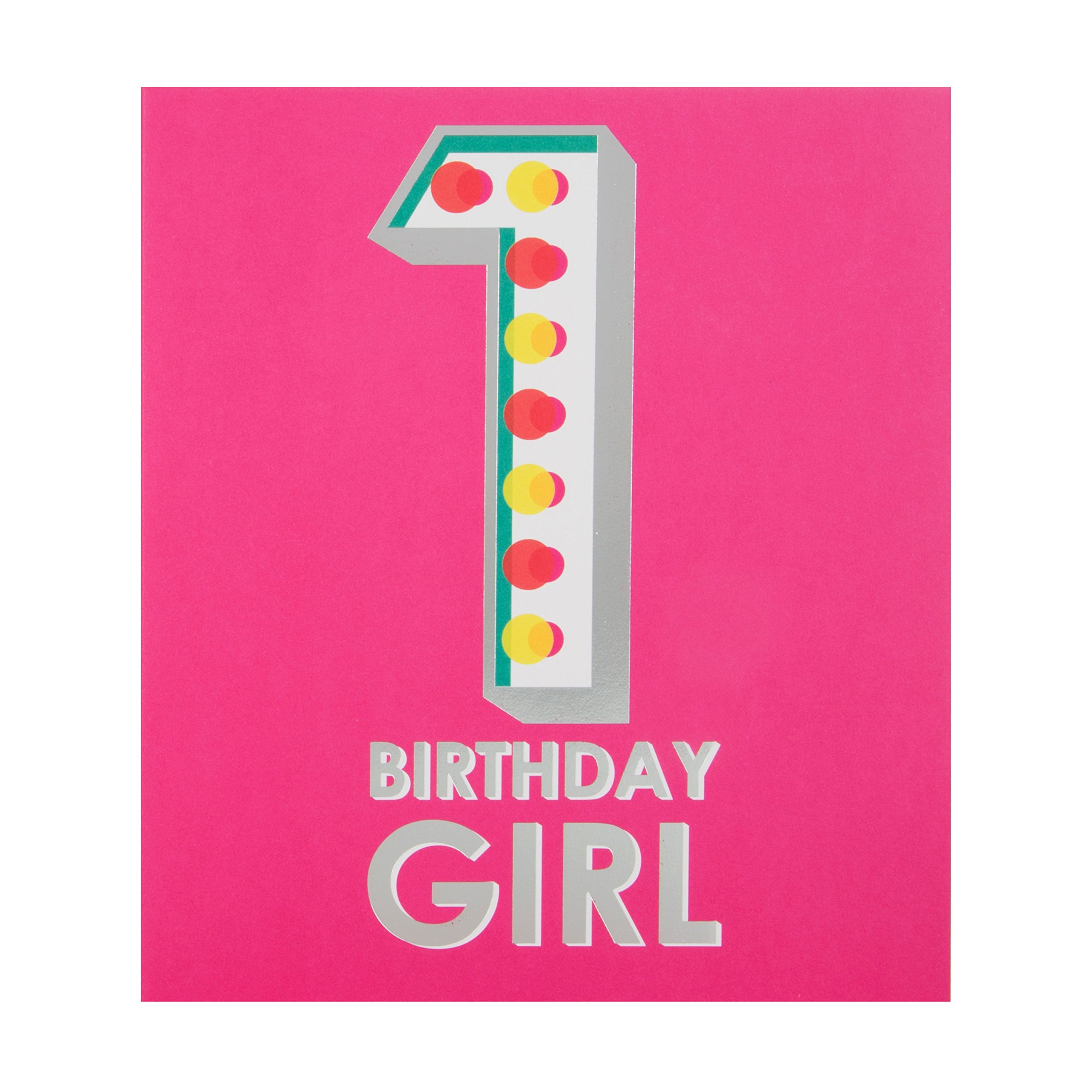 Hallmark 25495925 Medium "Special Girl" 1st Birthday Card