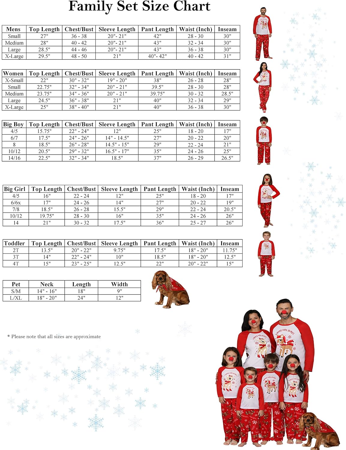 rudolph matching family pajamas