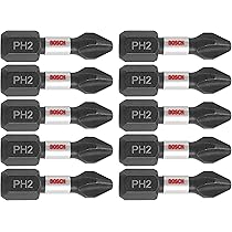 BOSCH ITPH2115 15-Pack 1 In. Phillips #2 Impact Tough