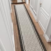 Ottomanson 3x10 Hallway Washable Runner Rug &ndash; Non-Slip Indoor Entryway Rug | Border Kitchen Rug Runner Ultra-Thin Floor Mat, 10ft Carpet for Bathroom, Bedroom, Living Room, 31" x 10'