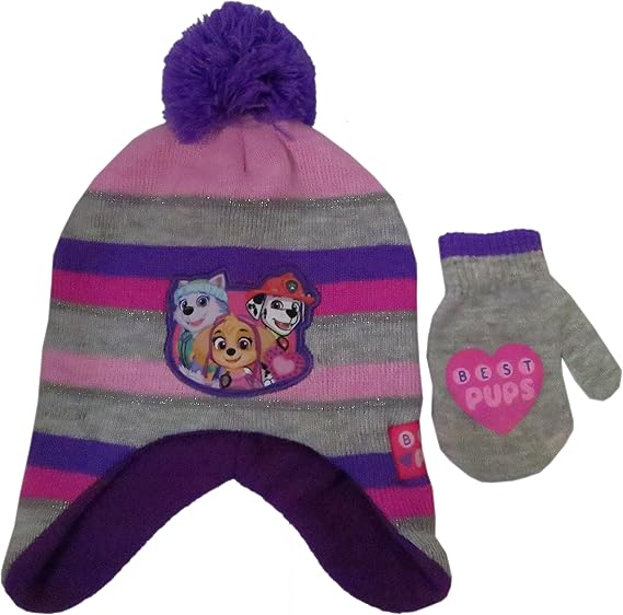 toddler purple hat and gloves