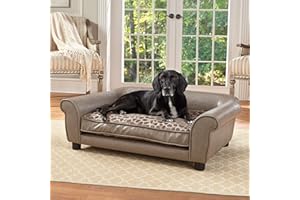 Enchanted Home Pet Rockwell Pet Sofa,Gray, Large (51-100 lbs)