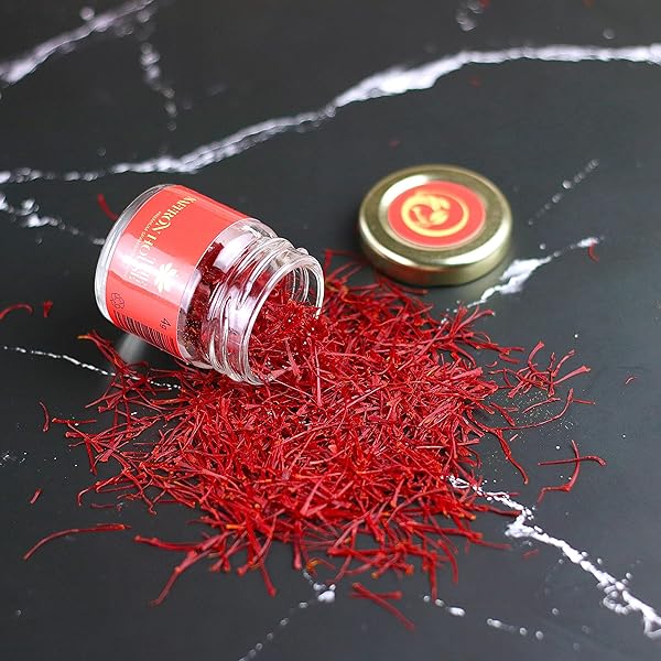 THE SAFFRON HOUSE ALL RED GENUINE SAFFRON THREADS IN GLASS JARS – PREMIUM GRADE A SAFFRON (0.14 OUNCES – 4 GRAMS)