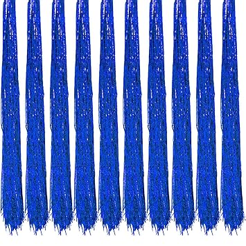 Oblique Unique 10x Lametta Glänzend 100cm Für Weihnachtsbaum Baumschmuck Weihnachtsdeko Weihnachten Party Feier Deko Silber Gold Weiß Schwarz Pink