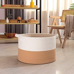 OrganiHaus XXX Large Cotton Rope Basket for
