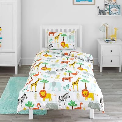Bloomsbury Mill Safari Adventure Cot Bed Duvet Cover Set 120x150cm