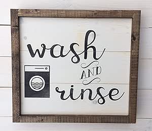 Toll2452 Letrero de lavandería para decoración de la pared de la casa