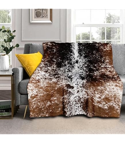feelingyou Coperta rustica da fienile in stile rustico con teschio di