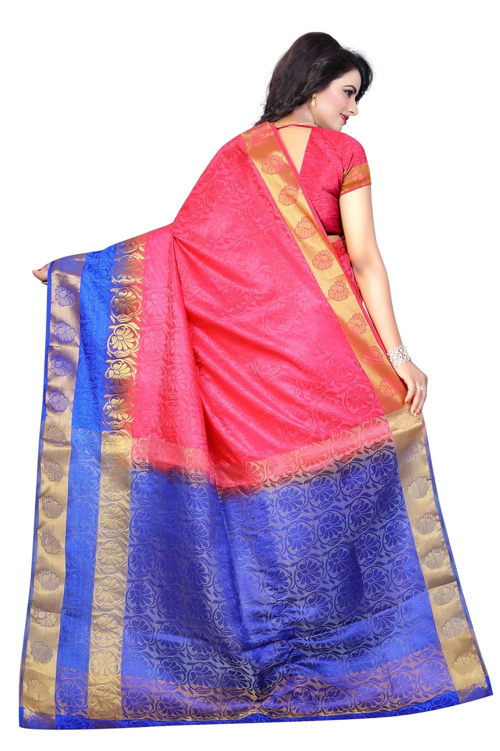 dealsure women's multicolor banarasi silk saree