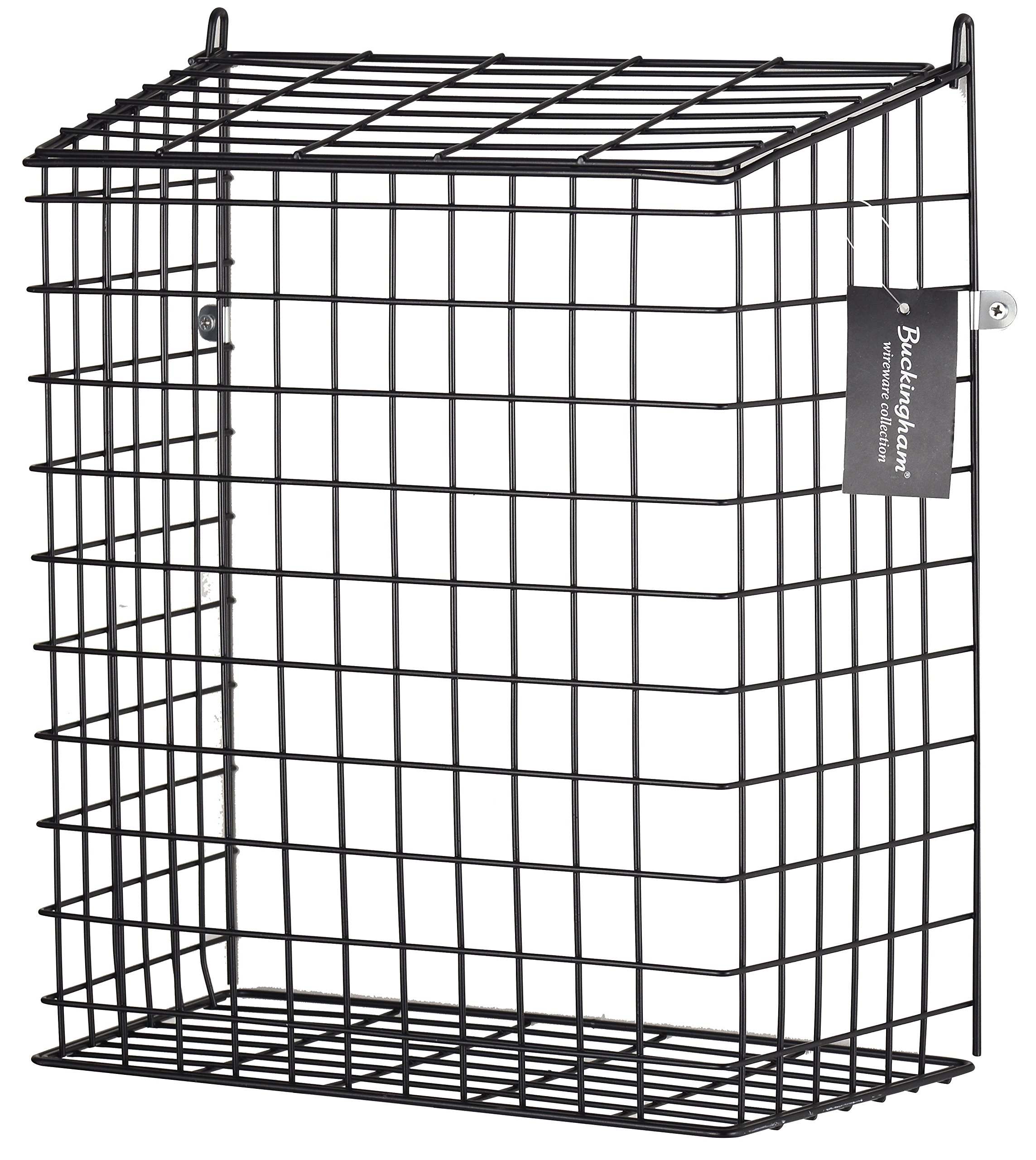 Buckingham Black Front Door Cage, Guard, Basket, Mail Catcher, Post, Letter Box, Pre-Assembled