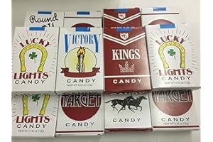 WORLD'S KING SIZE CANDY "CIGARETTES" 12 PACKS CANDY CIGARETTES