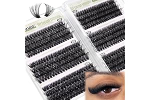 MAVPHNEE D-Curly Cluster Eyelash Extensions 480Pcs Volume Lash Extensions DIY Eyelash Extensions for Beginners Wispy Eyelash Clusters Natural Full Thick Individual Lashes Clusters (60D 80D 100D Mixed, 10-16MM)