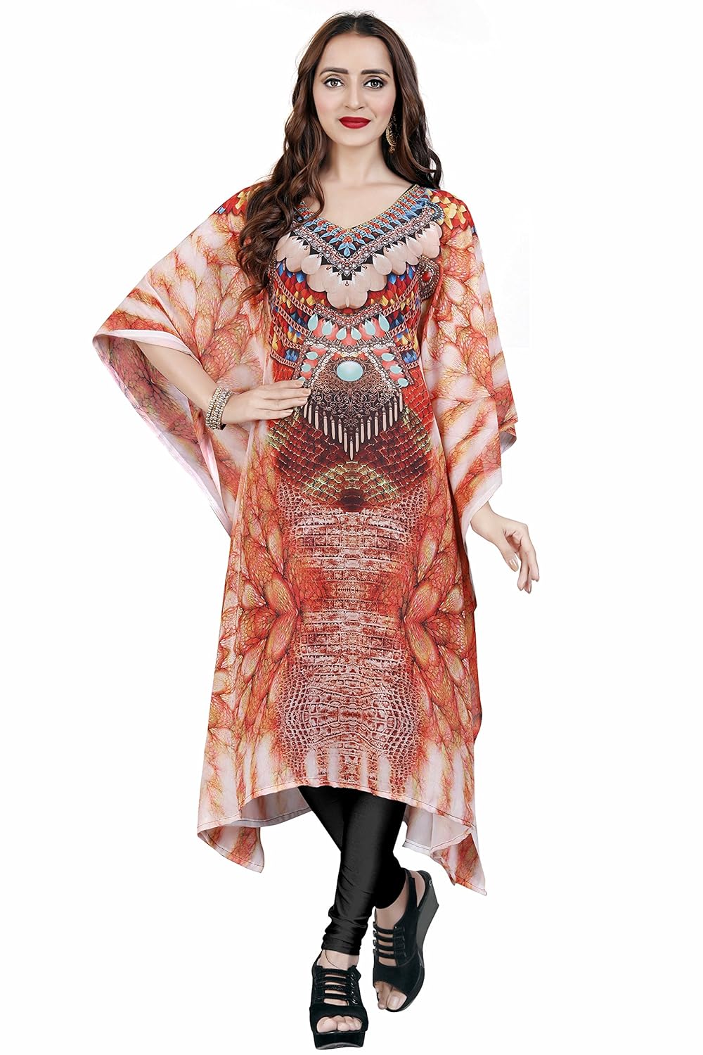 georgette kaftan dress