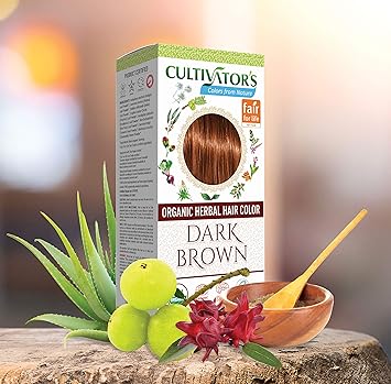 CULTIVATOR'S Organic Herbal Hair Colour (Dark Brown)