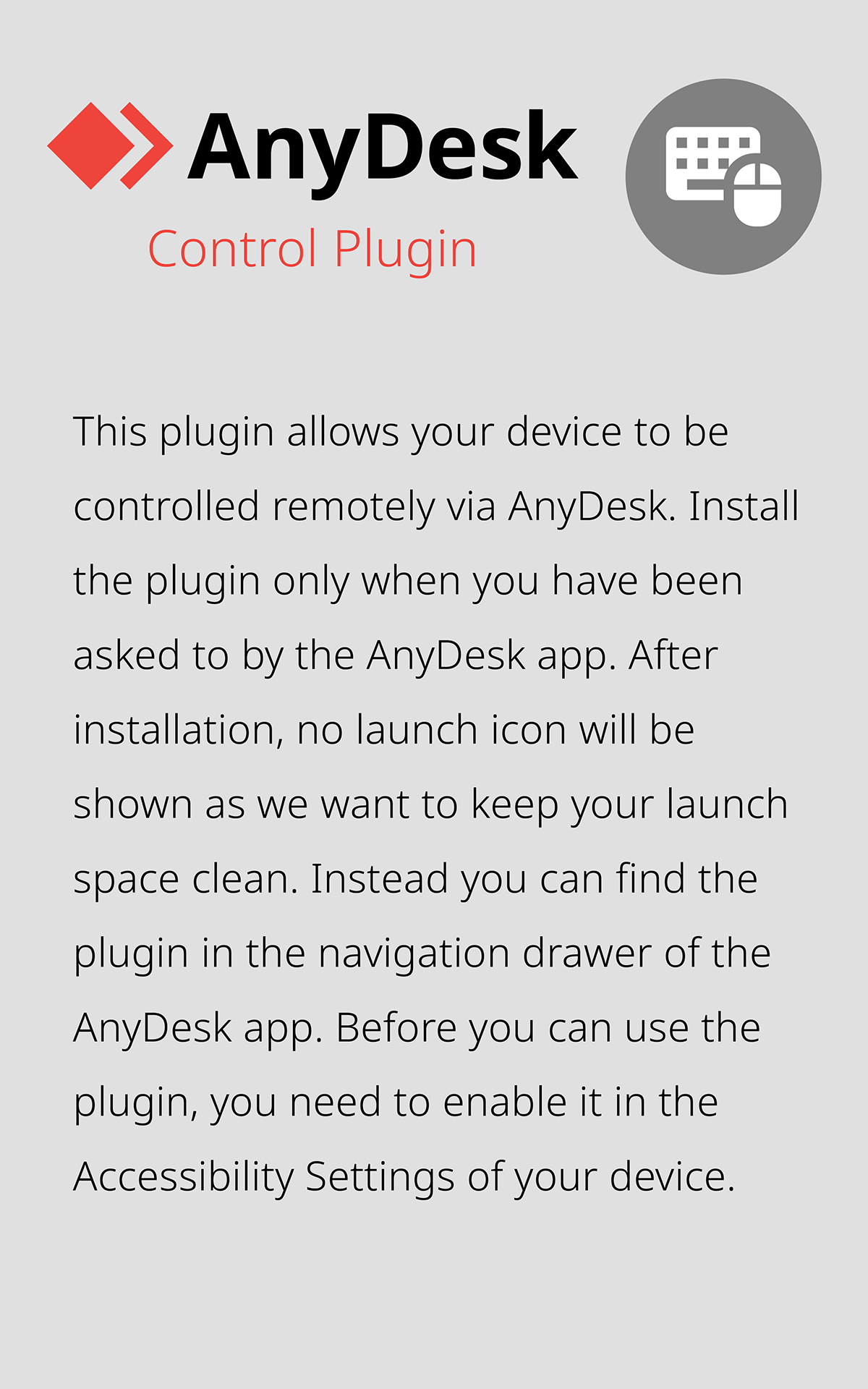AnyDesk control plugin for Android