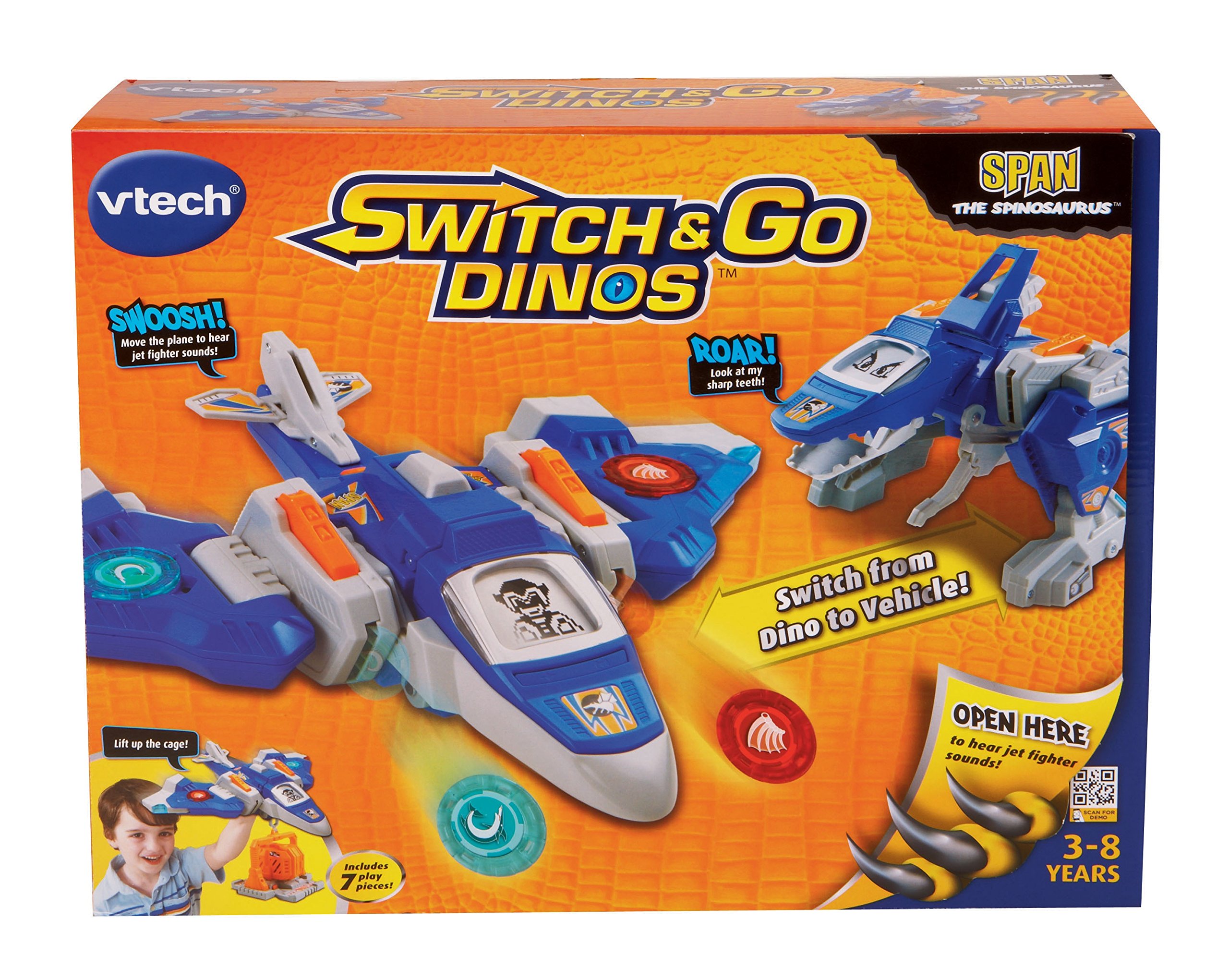 VTech Switch Go Dinos Span the Spinosaurus Dinosaur 5334999120469 eBay