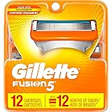 Gillette Fusion Manual Men's Razor Blade Refills, 12 Count, Mens Razors / Blades