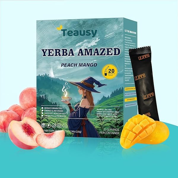 YERBA MATE – PEACH MANGO INSTANT TEA POWDER...