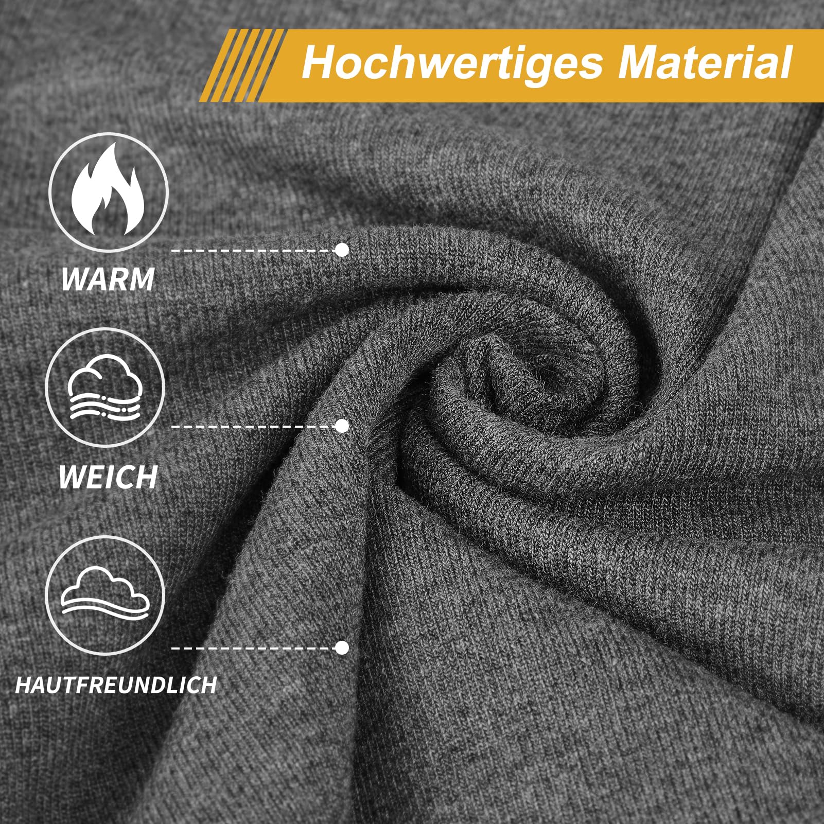 Kiiwah 2 Stück Winter Schlauchschal für Herren Damen, Weiches Halswärmer Halstuch Winddichte Multifunktionstuch für Outdoor Motorrad Fahrrad Indoor Aktivitäten 5